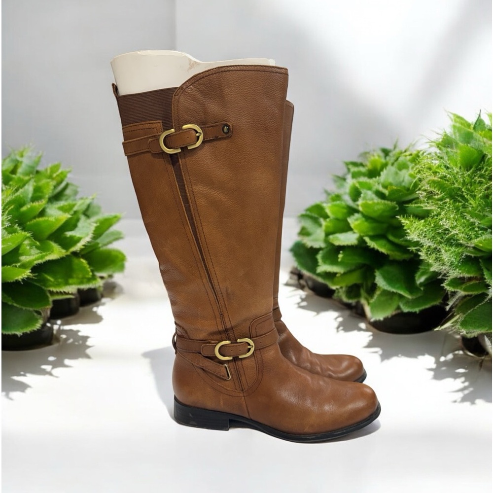 Naturalizer Jennings Black Riding Boots Size 9 wide calf